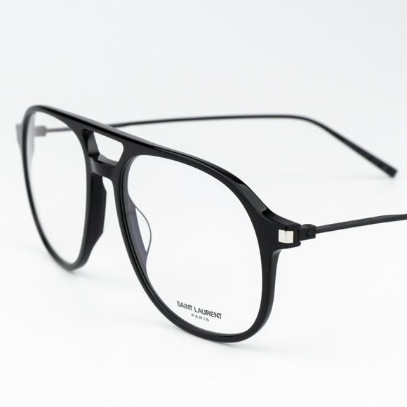 NEW Saint Laurent SL626 001 Black Aviator Unisex Eyeglasses main image 6